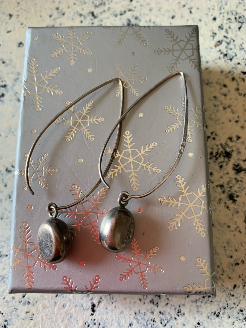 Silpada Silver Oval Drop Earrings